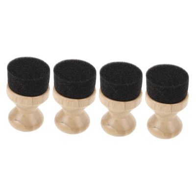 Levemolo 4pcs Wood Cutting Board Oil Applicator Ergonomic Handle Kitchen Wax Sponge Tool for Smooth Finish Reusable Oil and Wax Applicator for Utensils