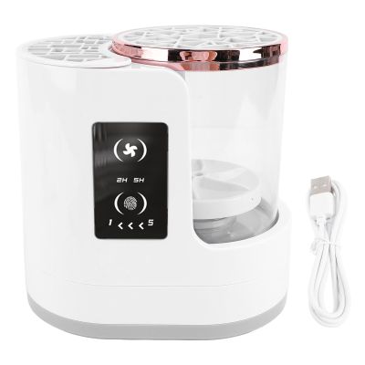 Automatic Makeup Brush Cleaner, Clear View 850RPM 2H 5H Timer Makeup Brush Cleaner Dryer Machine,Portable Electric Makeup Brush Cleaner Machine For All Size Beauty Makeup Brush Set