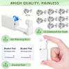 24 Pcs Ear Piercing Kit Disposable Ear Piercing Gun Kit with 8 Pcs Self Piercing Gun and 8 Pcs Earrings Stud 8 Pcs Cleaning Pads, 3mm view 2