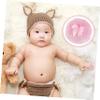 MUSISALY 6pcs Plush Powder Puff for Talcum and Prickly Heat and Safe for Delicate Bowknot Design for Body Use view 2