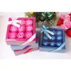 1PACK Floral Scented Bath Rose Flower Petals Shaped Plant Rose Sweet Gift Set for Mother's Day Blue view 2