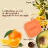 Argan Oil Shampoo and Conditioner Bar Set - Boost Hair Growth, Repair & Hydrate, Citrus Orange Scent, Sulfate-Free, 2 Bars for Curly Dry Hair view 3