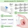 24 Pcs Ear Piercing Kit Disposable Ear Piercing Gun Kit with 8 Pcs Self Piercing Gun and 8 Pcs Earrings Stud 8 Pcs Cleaning Pads, 4mm view 2