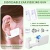 24 Pcs Ear Piercing Kit Disposable Ear Piercing Gun Kit with 8 Pcs Self Piercing Gun and 8 Pcs Earrings Stud 8 Pcs Cleaning Pads, 4mm view 4