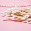 Cotton Stick Double Ended Cotton Swab Wooden Cotton Buds for Make Up Travel Ears Cleaning Pets 1000PCS view 2