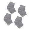 BELLIFFY 2pairs Gel Heel Socks Moisturizing Anti-Crack Socks for Men and Women Breathable Grey Design for Nighttime Wear Exfoliating Treatment for Dry Cracked Feet view 1