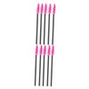BELLIFFY 100pcs Eyelash Curler Plastic Handle Disposable Mascara Wands for Professional Personal Use Rosy view 1