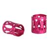 100PCS Hair Braiding Beads Rings - Cuff Styling Decoration Tools (Rose Red) view 1