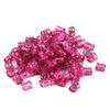 100PCS Hair Braiding Beads Rings - Cuff Styling Decoration Tools (Rose Red) view 3