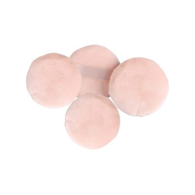 ASAKKURA 4pcs Loose Powder Puff Round Makeup Sponge for Foundation Application Non-fluorescent for Salon Home and Travel Use