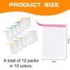 12 PCS Soap Saver Bags  Soft Mesh Soap Pouch with Drawstring for Shower, Foaming, Drying, and Hanging  Soap Bar Bag & Soap Net for Extended Use view 2