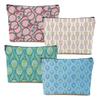 4 PCs Inspirational Tennis Makeup Bag: Accessory Gift Cosmetic Toiletry Bag - Player Graduation Birthday Gifts for Women Girls Tennis Lovers view 1