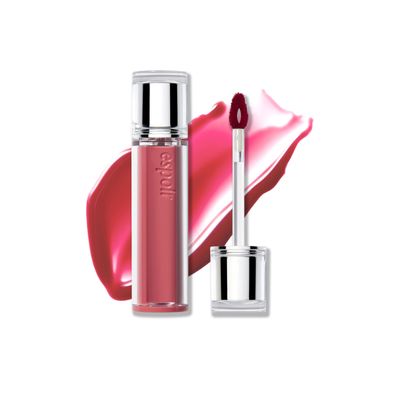 Espoir Couture Lip Tint Glaze #8 Petal Punch | Volumizing Lip Stain with Juicy Texture, Long-Lasting & Vibrant Colors, Moisturizing & Hydrating, Glossy Formula, Vegan, Korean Makeup, 0.14 oz