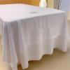Massage Table Sheets,Massage Table Cover,Massage Linens, Massage Fitted Sheet, Massage Face Rest Cover with Hole, Sutiable for Beauty,Spa 75 * 118 in (White (75 * 118in)) view 2
