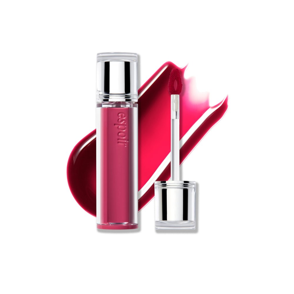 Espoir Couture Lip Tint Glaze #4 Hushed Cherry | Volumizing Lip Stain with Juicy Texture, Long-Lasting & Vibrant Colors, Moisturizing & Hydrating, Glossy Formula, Vegan, Korean Makeup, 0.14 oz