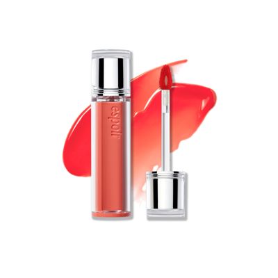 Espoir Couture Lip Tint Glaze #2 Odd Coral | Volumizing Lip Stain with Juicy Texture, Long-Lasting & Vibrant Colors, Moisturizing & Hydrating, Glossy Formula, Vegan, Korean Makeup, 0.14 oz