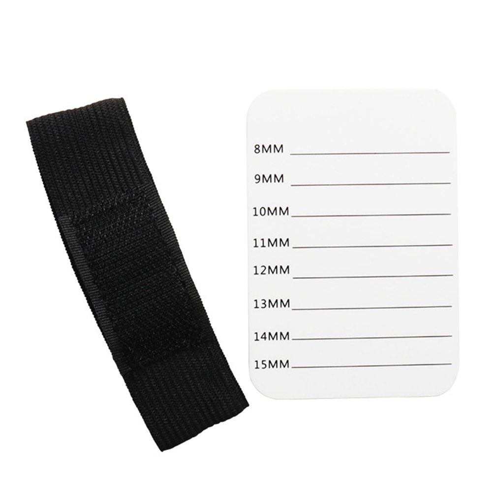 2 PCS Eyelash Display Stand for Grafting, White Acrylic with Straps, Hand-Tied for Salon Use