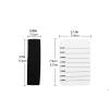 2 PCS Eyelash Display Stand for Grafting, White Acrylic with Straps, Hand-Tied for Salon Use view 2