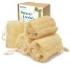 Balifeel Organic Natural Loofah Sponges 4.7'' Luffa Spa,Pack of 4 Exfoliating & Smooth Skin Bath Shower Loofas Loofa for Women and Men Body Scrubber view 1