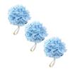 ASAKKURA 3pcs Bath Flower Bath Ball Body Poufs Massage Skin Deep Clean Shower Scrubber for Birthday Christmas view 1