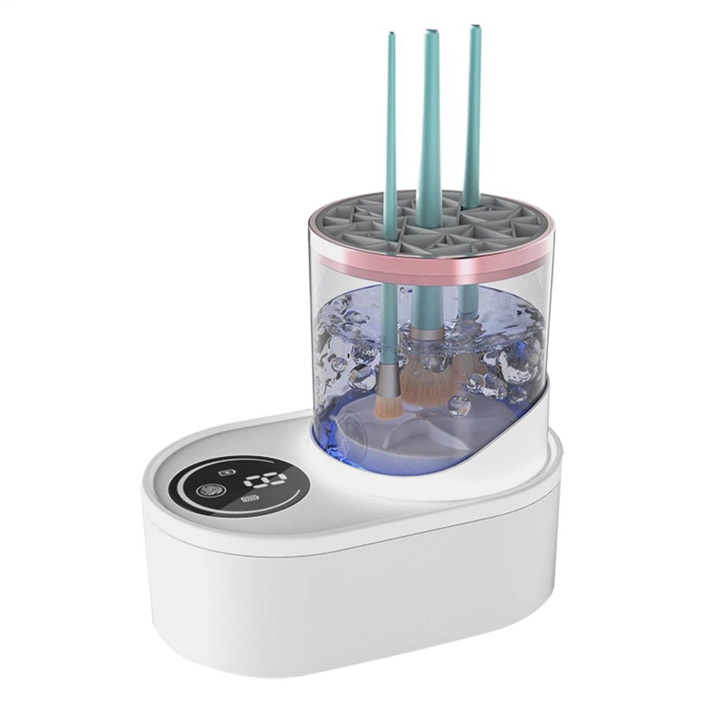 Beauty Swirl Cosmetic Brush Cleaner, Cozy Luna Brush Cleaner, Electric Makeup Brush Cleaner, Efficient Automatic Cleaner for All Makeup Brushes
