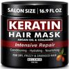BELEMIR Keratin Hair Mask  Deep Conditioning for Damaged Hair  Collagen & Argan Oil Treatment  Hydrating & Repairing  Sulfate & Paraben Free  500 ml / 16.9 fl oz view 1