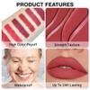 evpct Silky Lip Liner Pencil Retractable, Red Brown Smooth Lip Liner Creamy Velvet Lipliner Long-Lasting for Korean Makeup Contouring Matte Lip High Pigmented Rich Colors Crayon Lipstick Pen 03 view 4