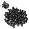 100PCS Black Plastic Mini Clips - Strong Grip, and Lovely Design for Hair Accessories view 3