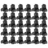 100PCS Black Plastic Mini Clips - Strong Grip, and Lovely Design for Hair Accessories view 4