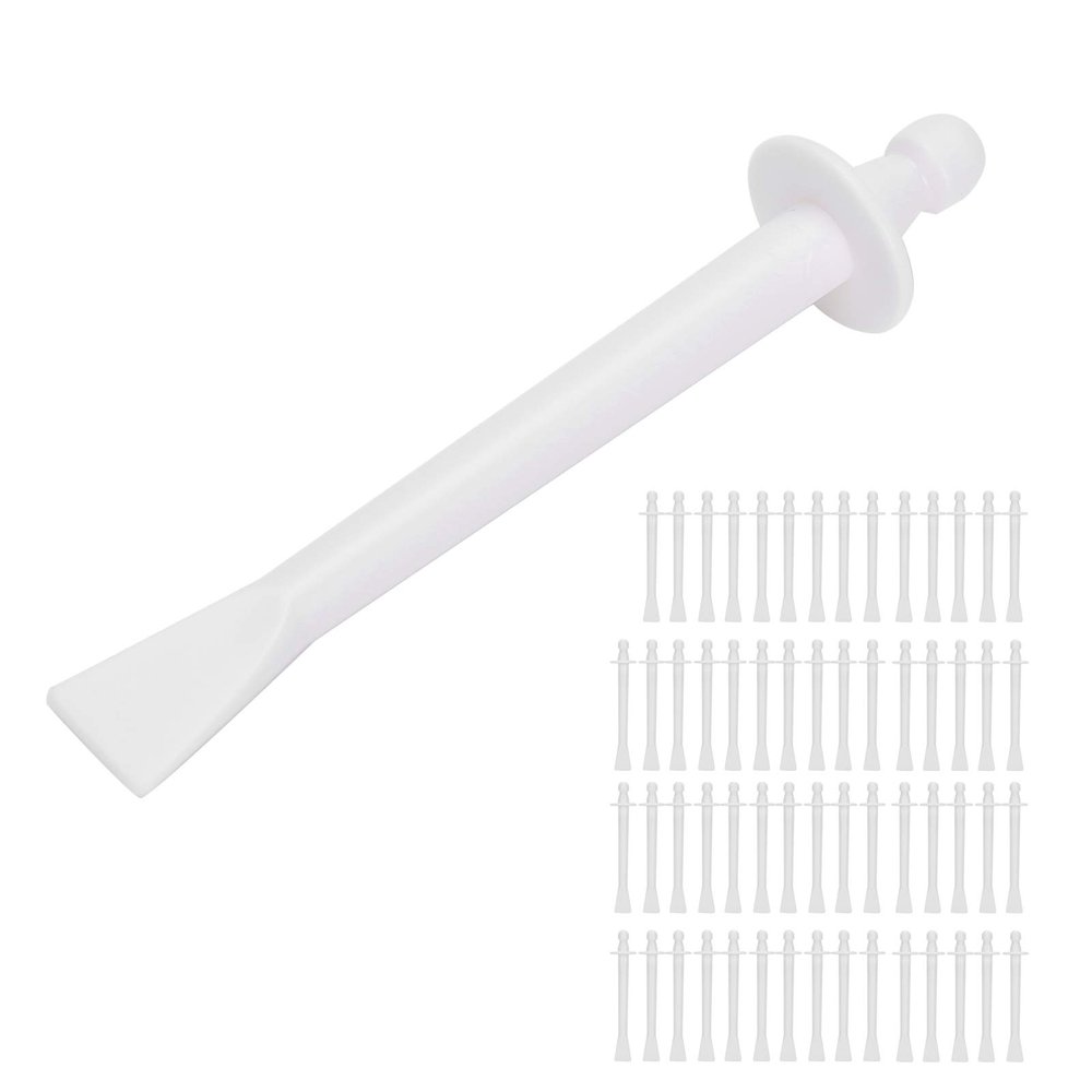 Nose Hair Wax Kit, Nose Wax Sticks Disposable Wax Applicators 60pcs for Nose, Eyebrows, and Lip Hair