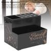 NOENNULL Barber Tools Holder, Barber Scissors Holder Box Professional Scissor Holder Storage Desktop Hairdressing Tools Storage Box for Hairstyling Hair Clipper Brushes Combs Clips view 3