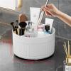 360 Rotating Makeup Storage Box Desktop Makeup Organizer Cosmetic Brush Holder Lipstick Eyebrow Pencil Holder Jewelry Container(WHITE) view 2