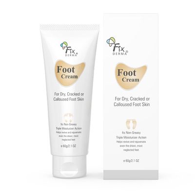 Fix der ma 5% Lactic Acid, 15% Urea, 3% Glycerine, Foot Cream For Dry & Cracked Feet, Moisturizes and Soothes Feet, Heel Repair Paraben & Sulphate Free, All Skin Types 60 ML