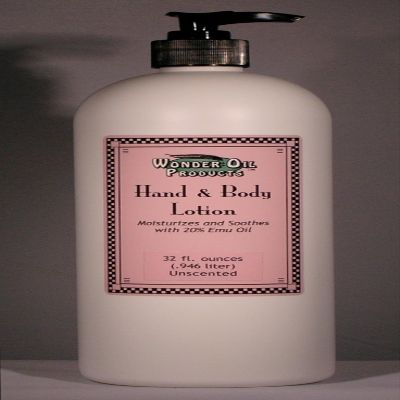 32 fl. ounces 20% Emu Oil Hand and Body Lotion Unscented