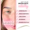 10 Pack Temporary Eyebrow Tattoos Waterproof Eyebrow Stickers, False Tattoos Hair Like Peel Off Instant Transfer Brows For Women And Men | Natural Strokes, Shaping (defined, medium brown) view 2