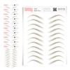 10 Pack Temporary Eyebrow Tattoos Waterproof Eyebrow Stickers, False Tattoos Hair Like Peel Off Instant Transfer Brows For Women And Men | Natural Strokes, Shaping (defined, taupe) view 1