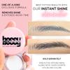 10 Pack Temporary Eyebrow Tattoos Waterproof Eyebrow Stickers, False Tattoos Hair Like Peel Off Instant Transfer Brows For Women And Men | Natural Strokes, Shaping (chic, black) view 3