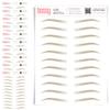 10 Pack Temporary Eyebrow Tattoos Waterproof Eyebrow Stickers, False Tattoos Hair Like Peel Off Instant Transfer Brows For Women And Men | Natural Strokes, Shaping (classic, blonde) view 1
