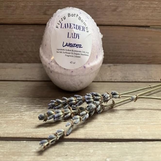 Lavender Bath Bomb, Aromatherapy Lavender Bomb, Relaxing Bath