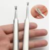 10pcs Professional Stainless Steel Cuticle PusherCuticle Nail Pusher and Trimmer Nail Cuticle ForkFinger Cuticle Cleaner Fork Pusher Nail Art Tools Nail Art Tool for Fingernails and Toenails view 3