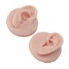ZJchao Fake Ears, Ear Model Soft Silicone High Simulation Fake Body Parts Silicone Earrings Human Ear Model for Piercing Practice and Jewelry Display Acupuncture Teaching Tool (2) view 1