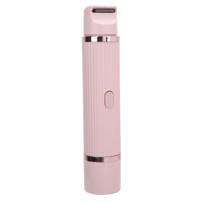 Dual Head Electric Lady Trimmer Bikini Clipper for Women Full Body Grooming Easy to Use at Home and Travel (Pink)