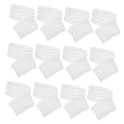 100pcs Spa Headband Face Wash Head Wraps Non-woven Hairbands One Size Fits Disposable Facial Hair Bands Skin Care Hair Bands White