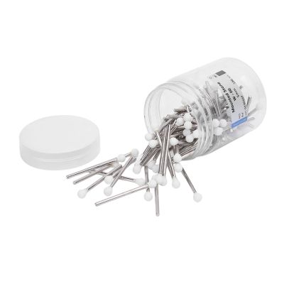 100 Pcs Ball Head Nail Drill Bits Quartz Tungsten Steel Manicure Tool Cuticle Cleaning Ball Head Nail Drill Bits Set