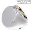WYUSPGK Portable Folding Makeup Mirror with Silver Mirror and Protective Case, Mid-Century Modern Art Cat Print Portable Makeup Mirror Perfect for Travel view 2