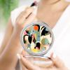 WYUSPGK Portable Folding Makeup Mirror with Silver Mirror and Protective Case, Mid-Century Modern Art Cat Print Portable Makeup Mirror Perfect for Travel view 4