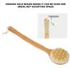 Bath Brush, Long Handle Exfoliating Body Scrubber with Bristle, Shower Back Scrubber with Ergonomic Grip for Skin Massage, Shower Brush for Body and Back view 4