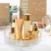 Abizarch 360 Rotating Makeup Organizer with Metal Holder Large Capacity Makeup Carousel Holder Reusable Turntable Cosmetics Organizer Delicate Rotating Vanity Tray Makeup Stand for Dresser Skincare view 1