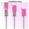100 Pcs (180 Grit Pink)Sanding Bands Nail Drill Bit with 0.31in diameter,Nail Drill Bits Extreme Fine Grit Sanding Band,Sanding Belt Upgrade Mandrel Bits,Professional Nail Drill Bit for Acrylic Nails view 4