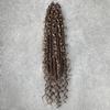 Goddess Passion Twist Crochet Hair with Curly Ends 18 Inch 3 Packs Boho Style Pre Looped Pre-twisted Braids Hair Extension (#30/27) view 1
